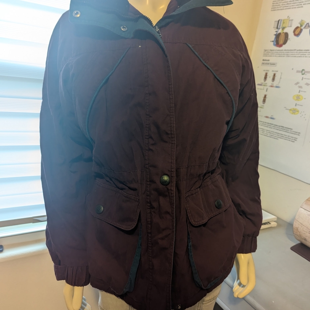 Vintage RE Tech By River Edge Maroon Winter Jacket